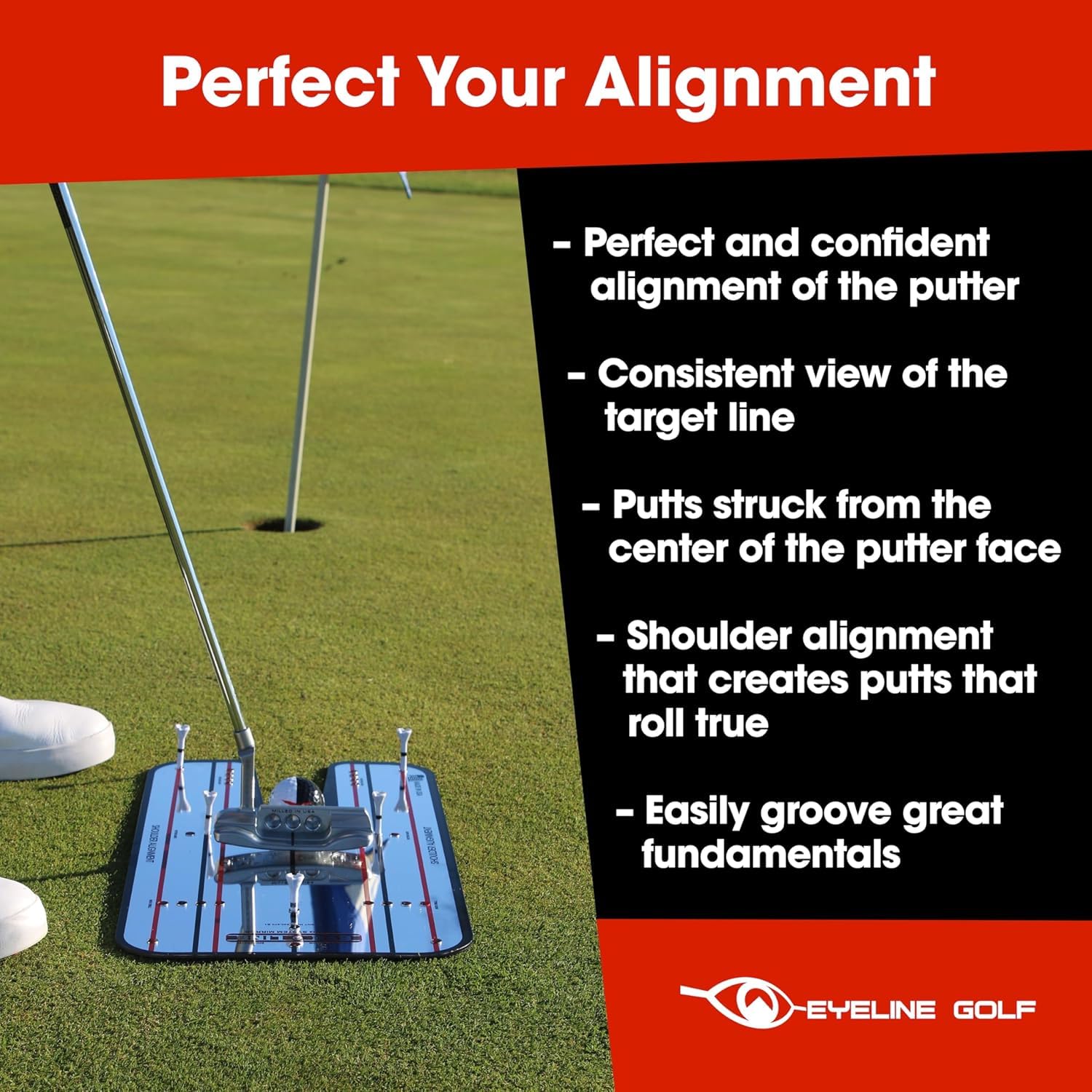 Amazon | EyeLine Golf Classic Putting Mirror, Large 9.25